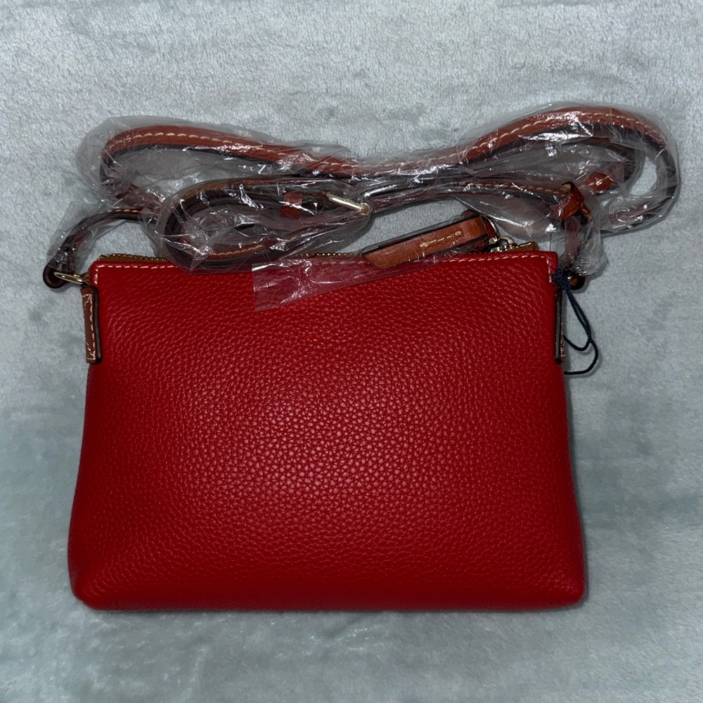 Dooney & Bourke Red Pebble Grain Crossbody Bag - Picture 3 of 17